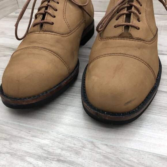 Hunt Club Shoes Mens 9M Brown Nubuck Leather Lace Up Oxfords main image 4
